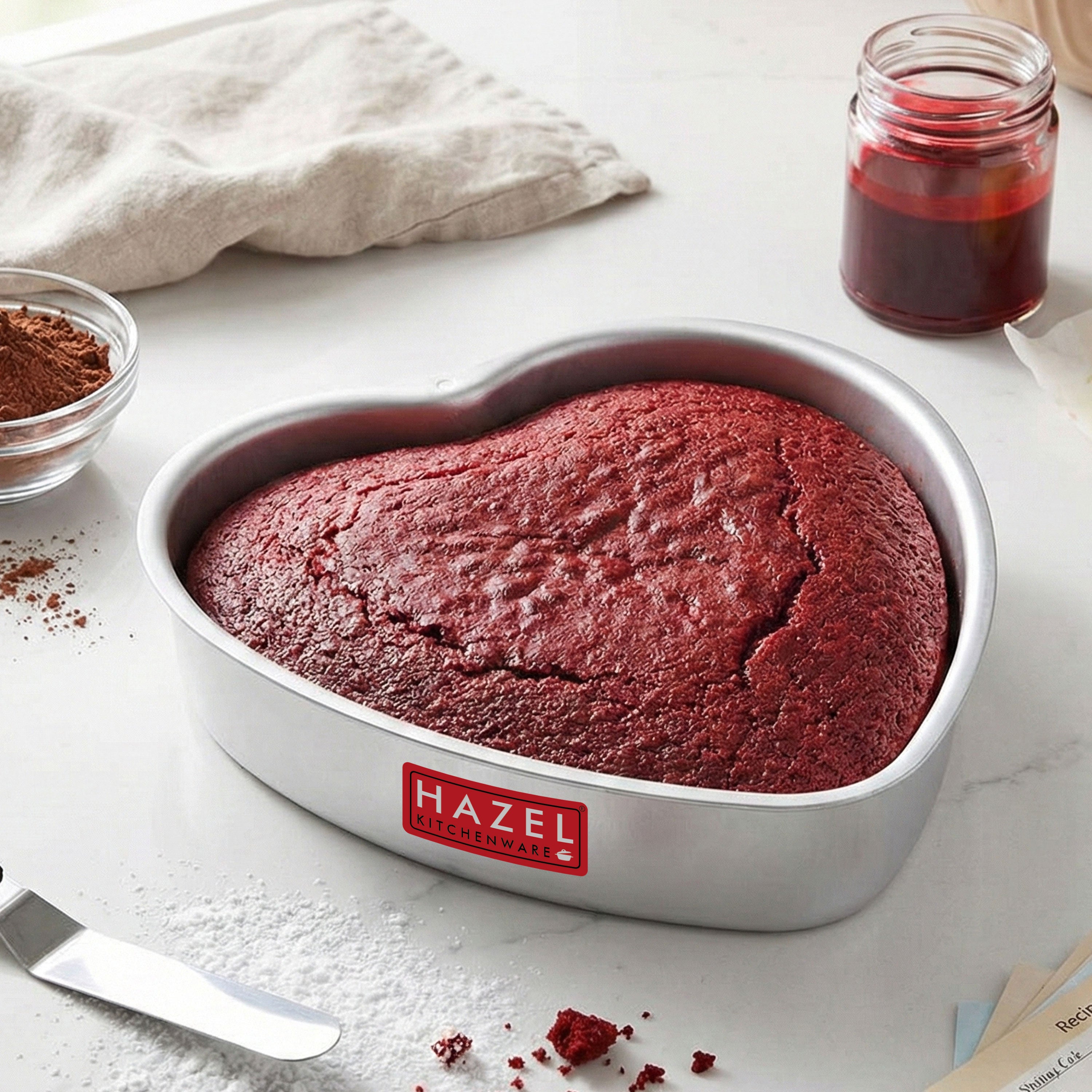 Aluminium Heart Shape Cake Mould, Small