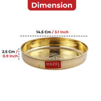 Brass Astmangal Traditional Pooja Aarti Thali, 12.5cm