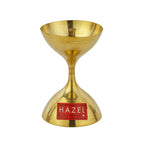 Nanda Deep Brass Diya Oil Lamp Pooja, Small, Golden