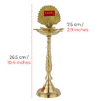 Peacock Brass Samay Diwali Puja Diya Oil Samai