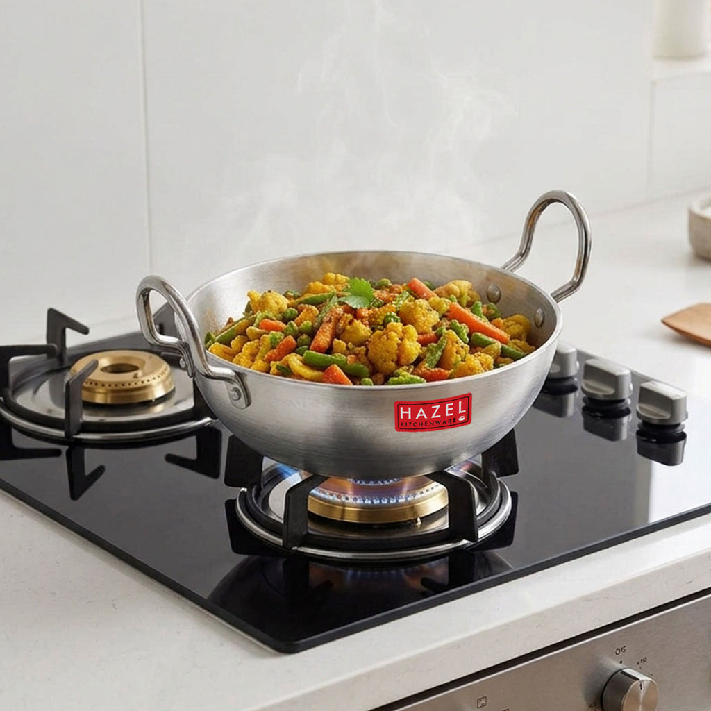 Aluminium Kadai With Handle,  4mm (750ML)