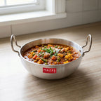 Aluminium Kadai with Handle, 2300 ML