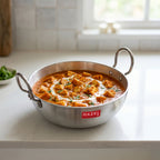 Aluminium Kadai with Handle, 2300 ML