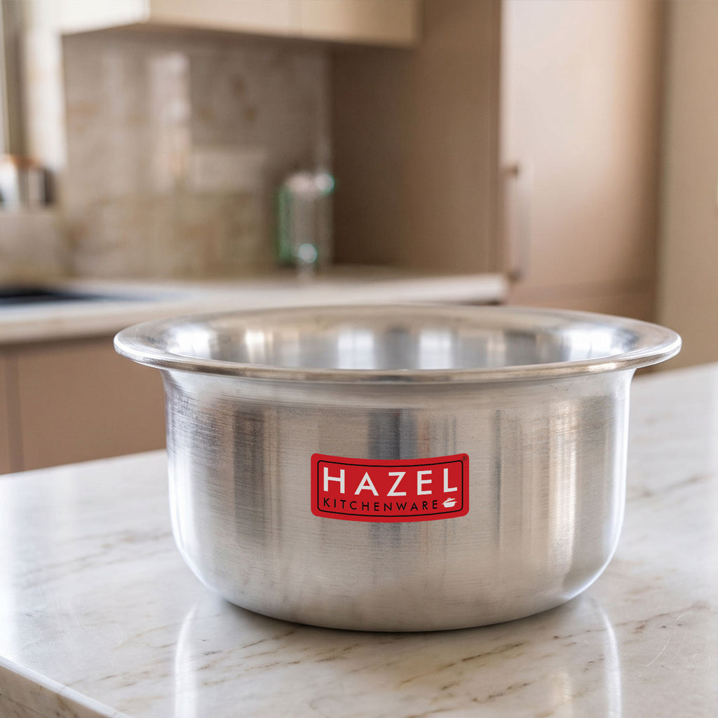 Aluminium Flat Bottom Patila (Tope), 3.1 L