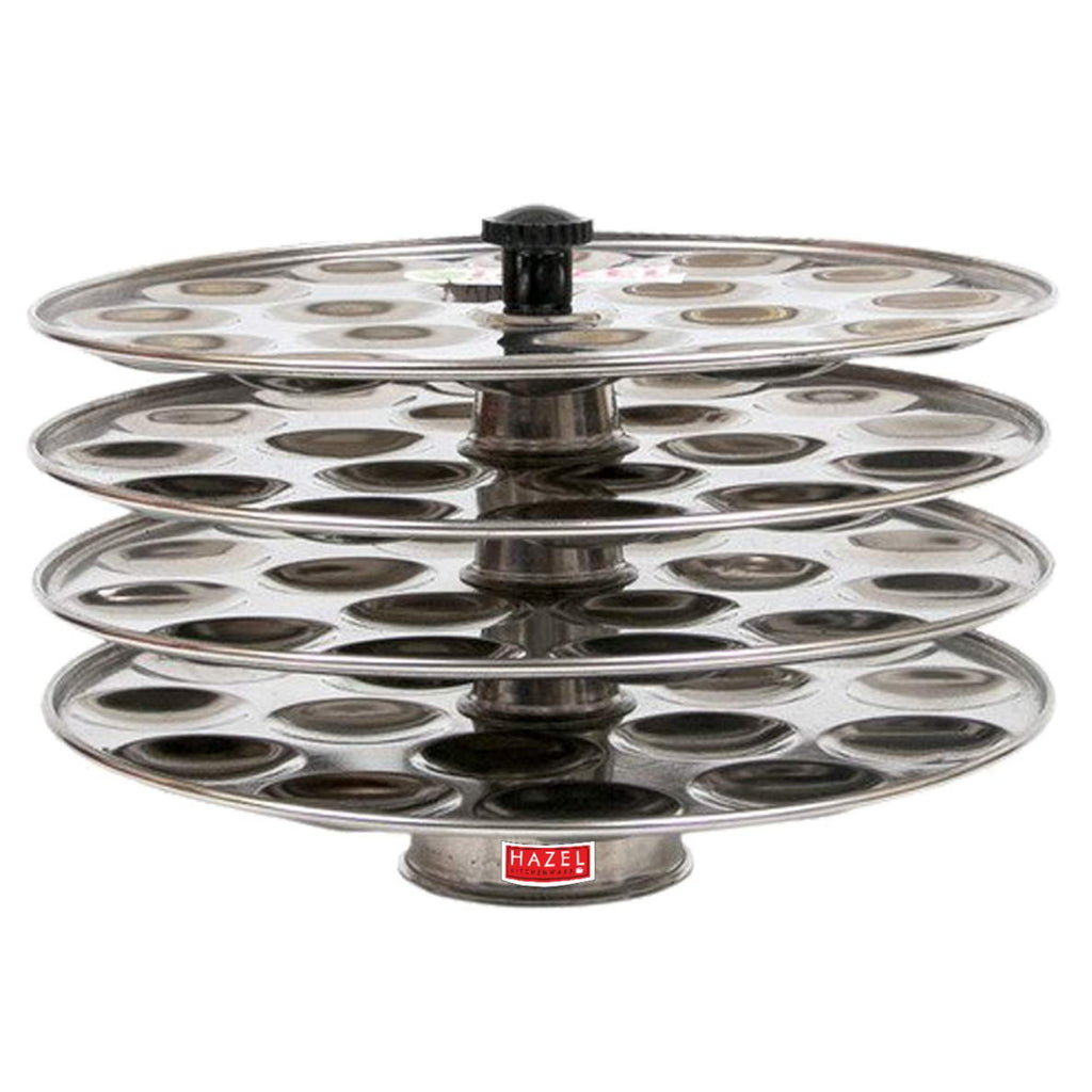 Mini Stainless Steel Idli Plate 4-Rack Plates, 18 Idlies per Plate