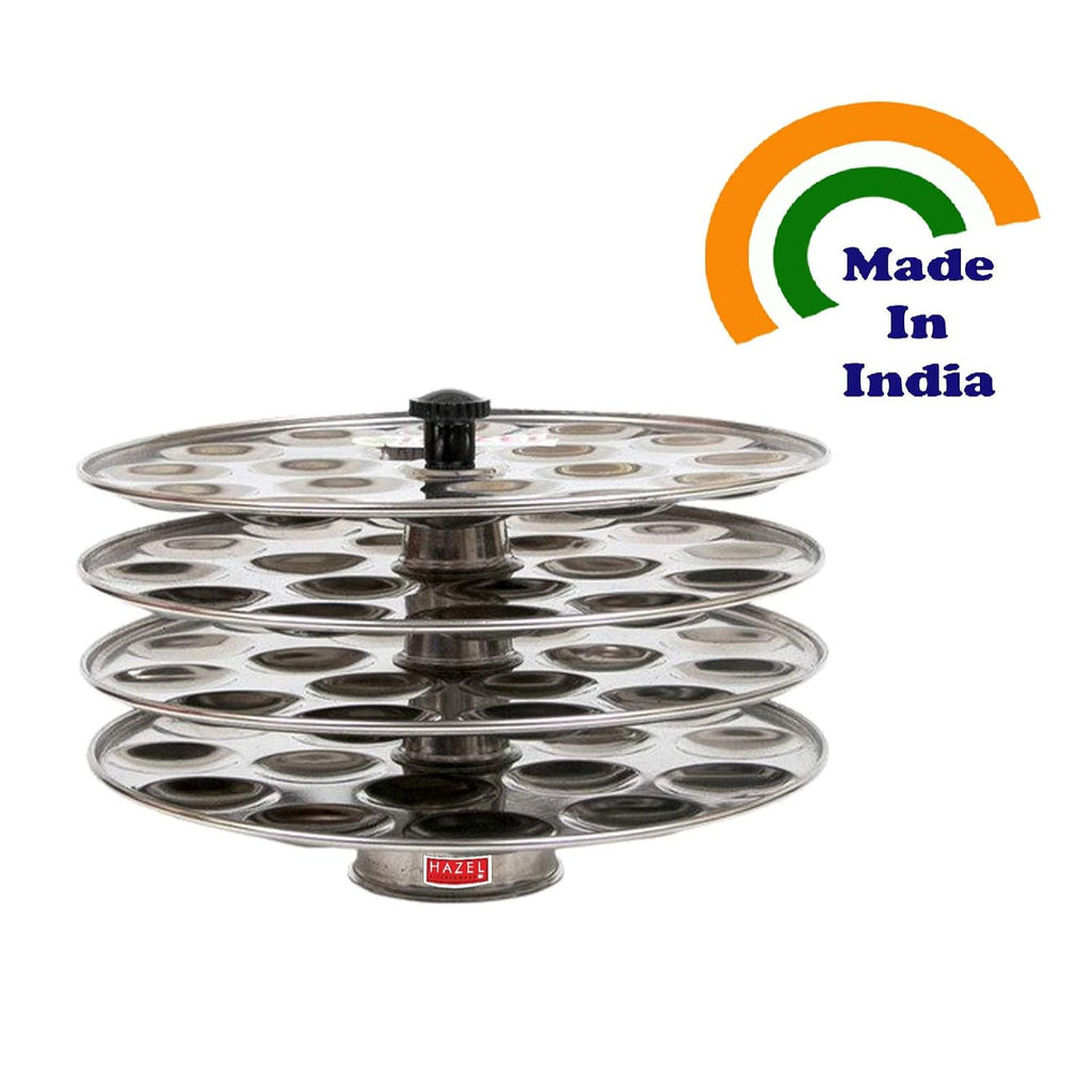 Mini Stainless Steel Idli Plate 4-Rack Plates, 18 Idlies per Plate
