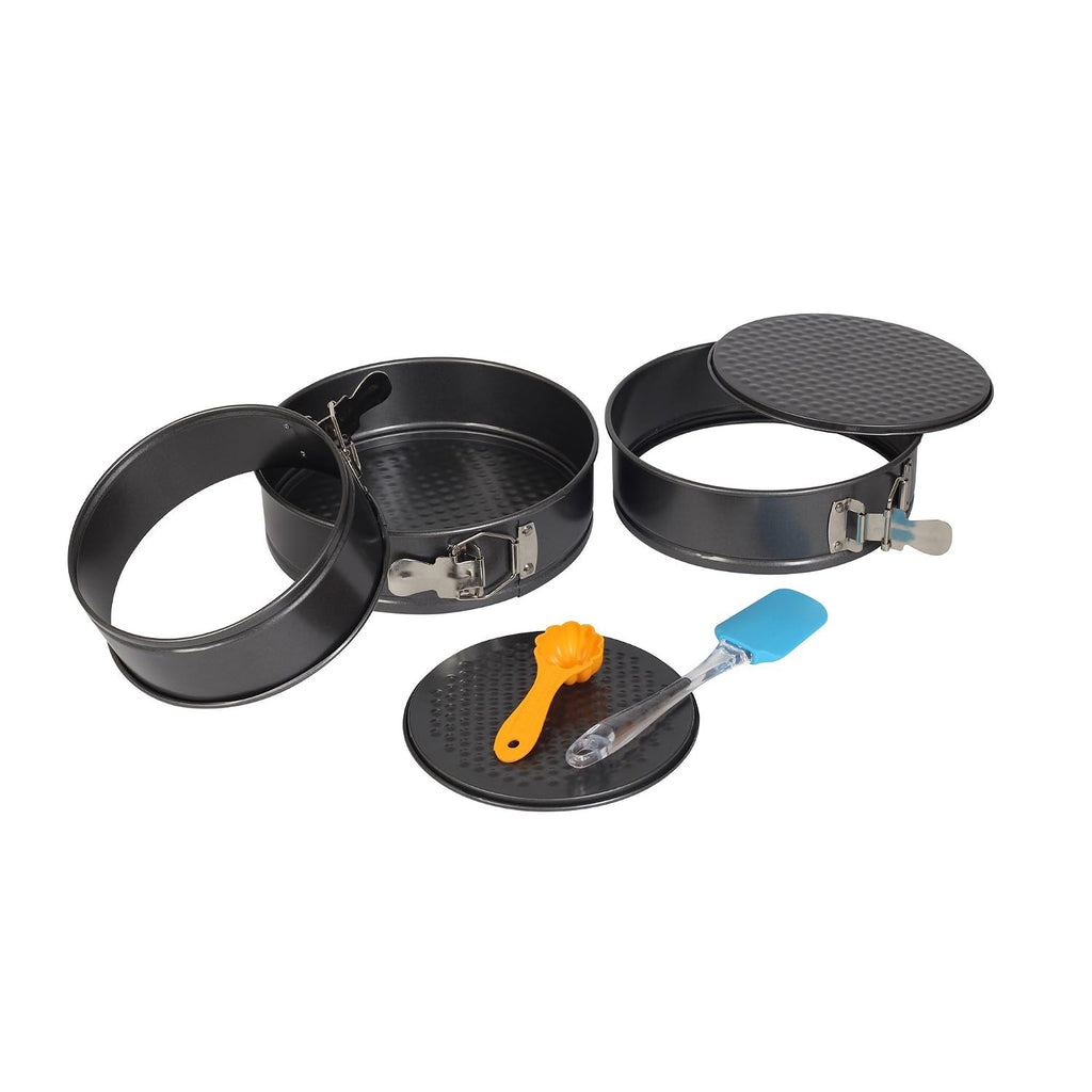 Round Cake Mould Springform Coated with Spatula & Scoop, 5 Pc Set