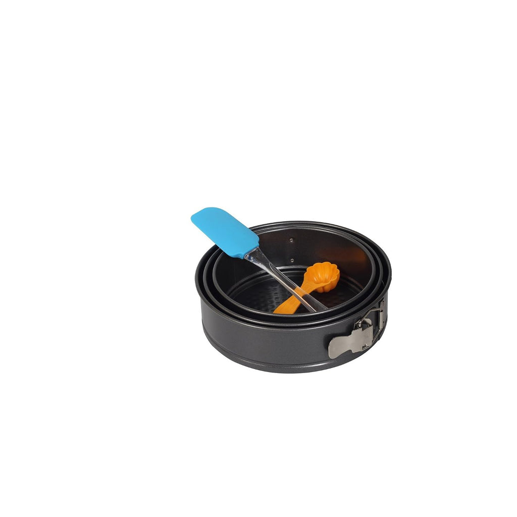 Round Cake Mould Springform Coated with Spatula & Scoop, 5 Pc Set