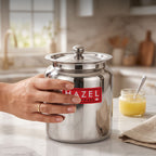 Stainless Steel Oil Container With Lid, 1300 ml