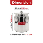 Stainless Steel Oil Container With Lid, 400ML