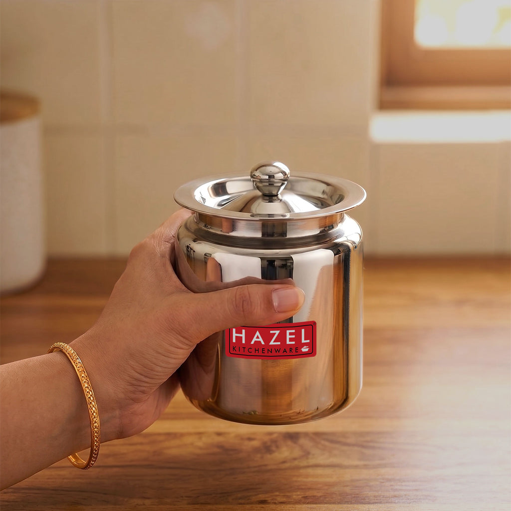 Stainless Steel Oil Container With Lid, 800ML