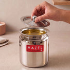 Stainless Steel Ghee Container With Lid, 1000 ml