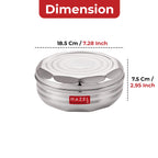 Stainless Steel Masala Dabba with Airtight Lid, 7 Containers and 1 Spoon