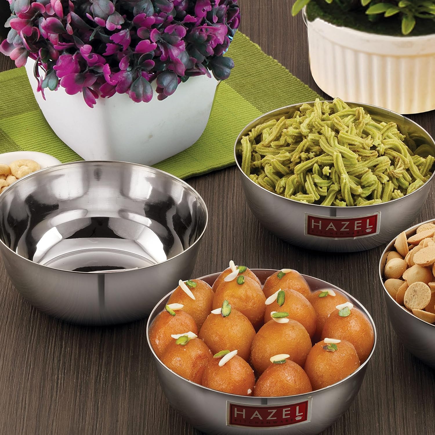 Stainless Steel Mixing Bowl Wati,1700 ml, Set of 3