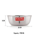Stainless Steel Mixing Bowl Wati,1700 ml, Set of 3