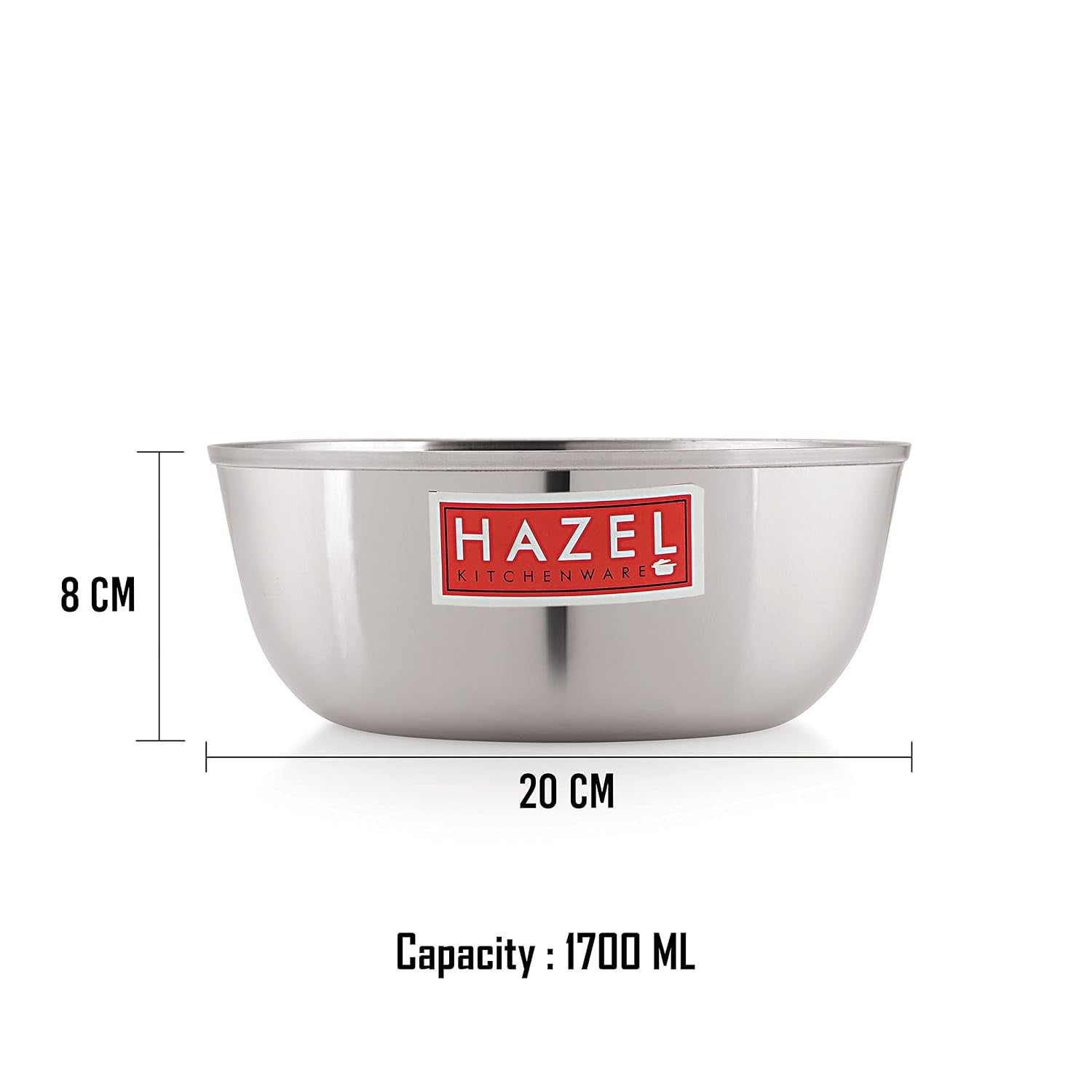 Stainless Steel Mixing Bowl Wati,1700 ml, Set of 3