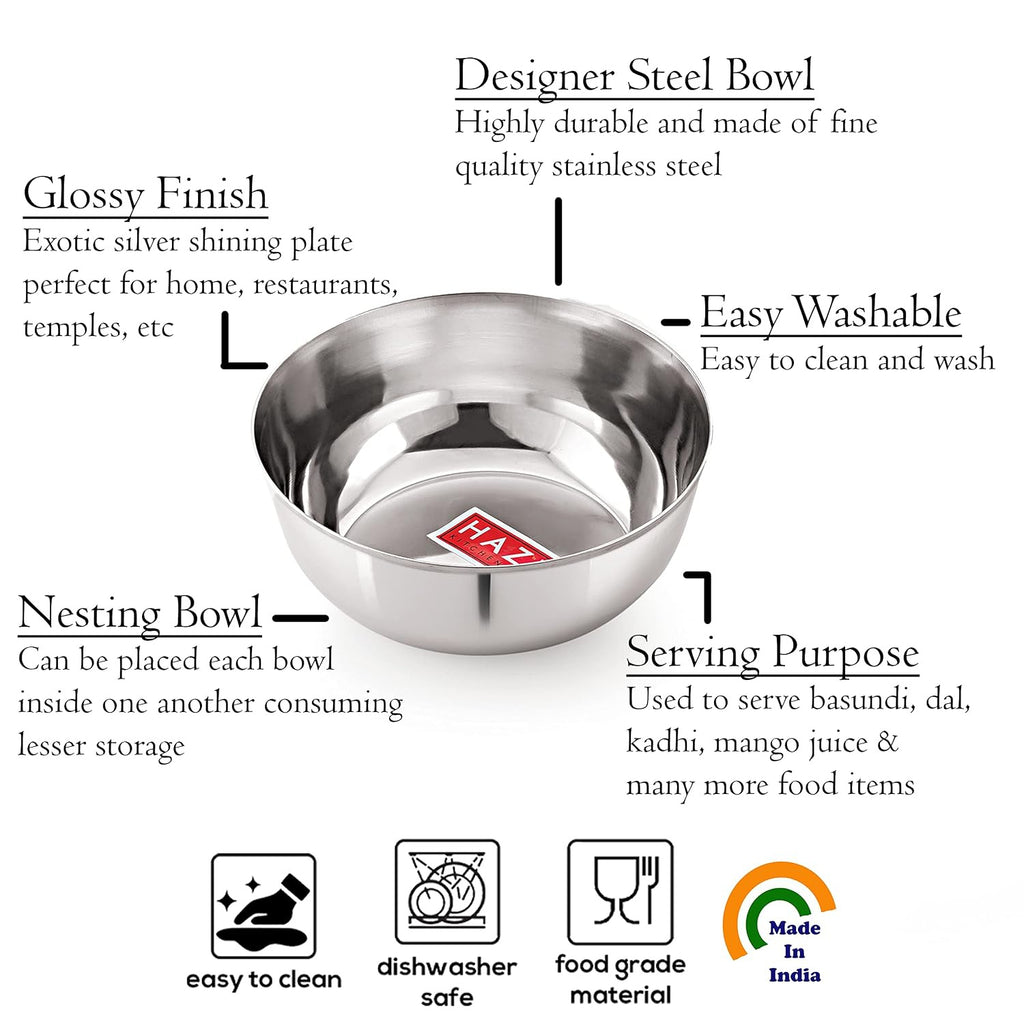 Stainless Steel Mixing Bowl Wati,1700 ml, Set of 3