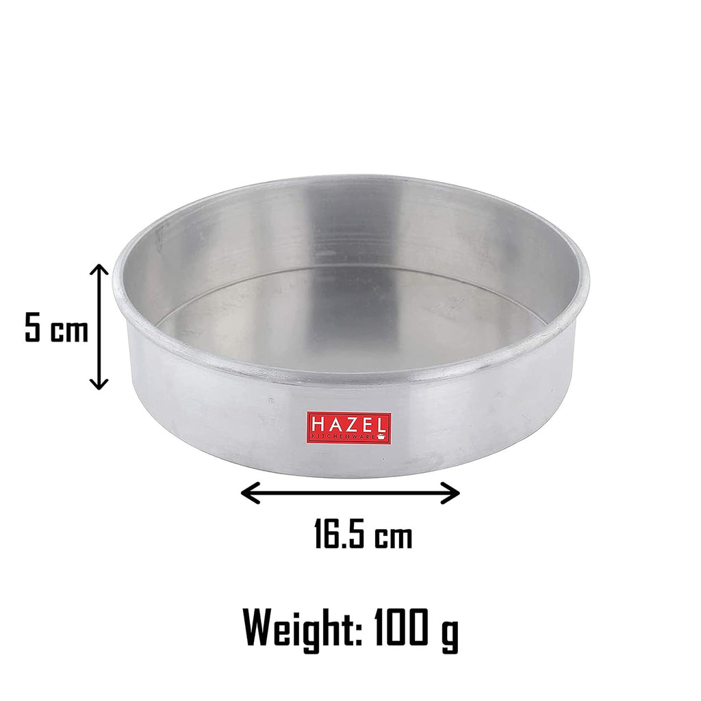 Aluminium Round Cake Mould, 6", 7" & 8", Set of 3