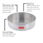 Aluminium Round Cake Mould, 6", 7" & 8", Set of 3