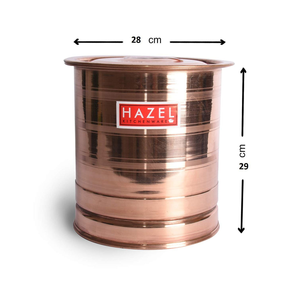 Copper Water Storage Tank Pawali, 12000 ml