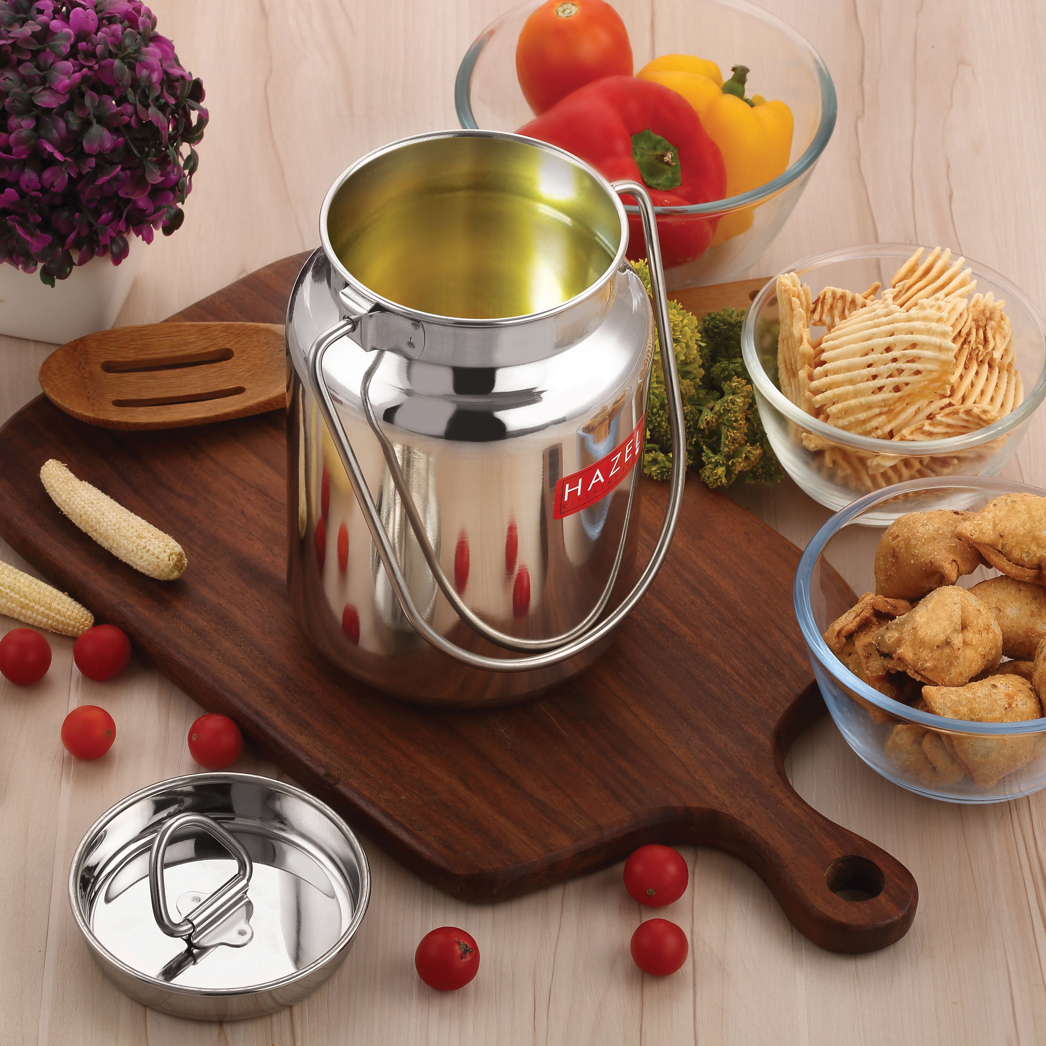 Stainless Steel Oil and Ghee Air Tight Container, 4000 ml