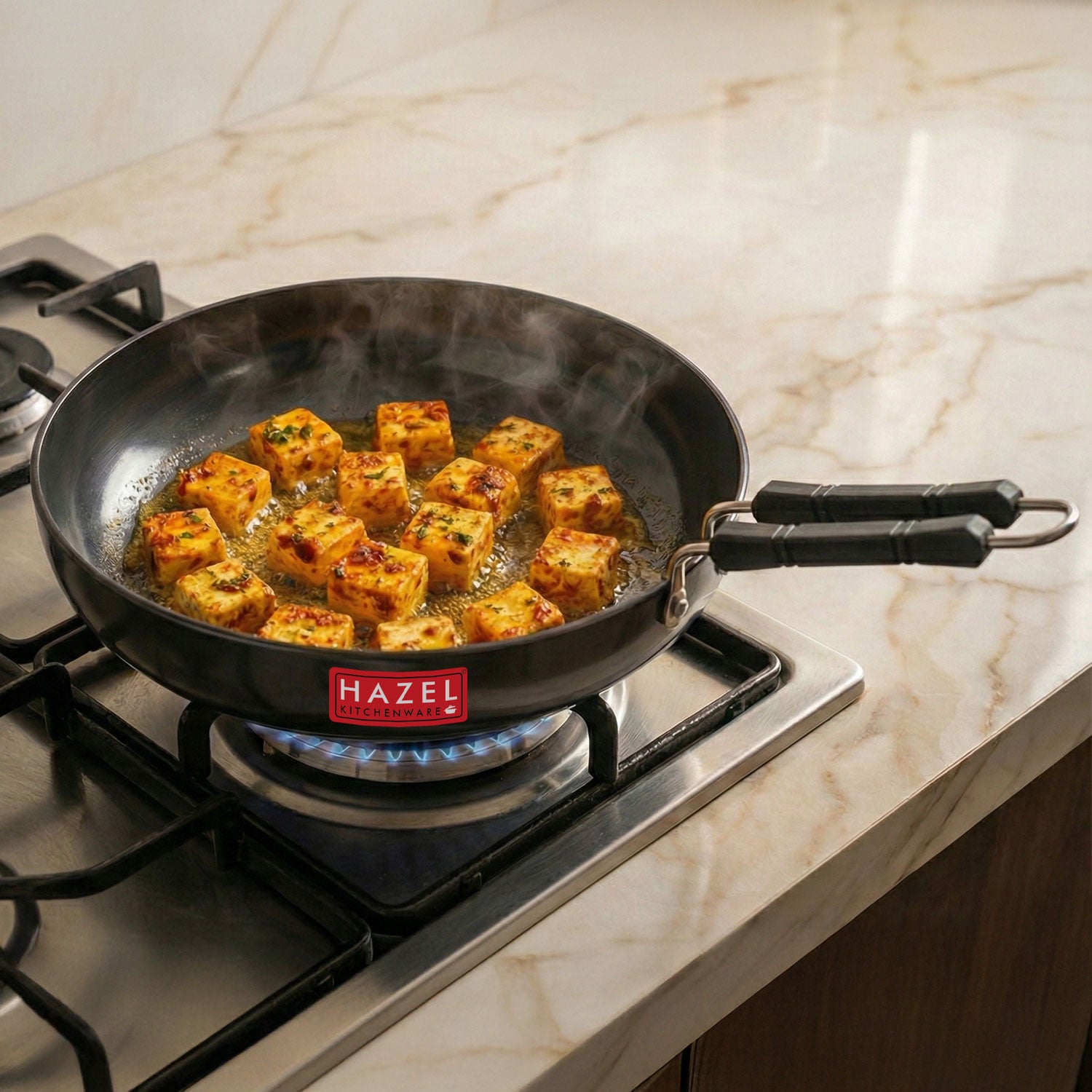 Aluminium Hard Anodised Fry Pan, Induction Base - 1750ml, 22cm