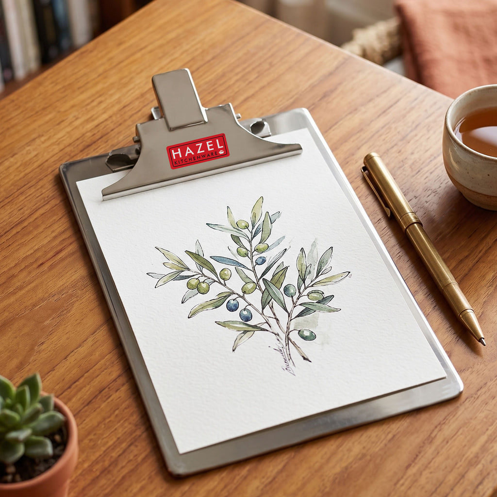 Stainless Steel Writing Pad , 21 cm
