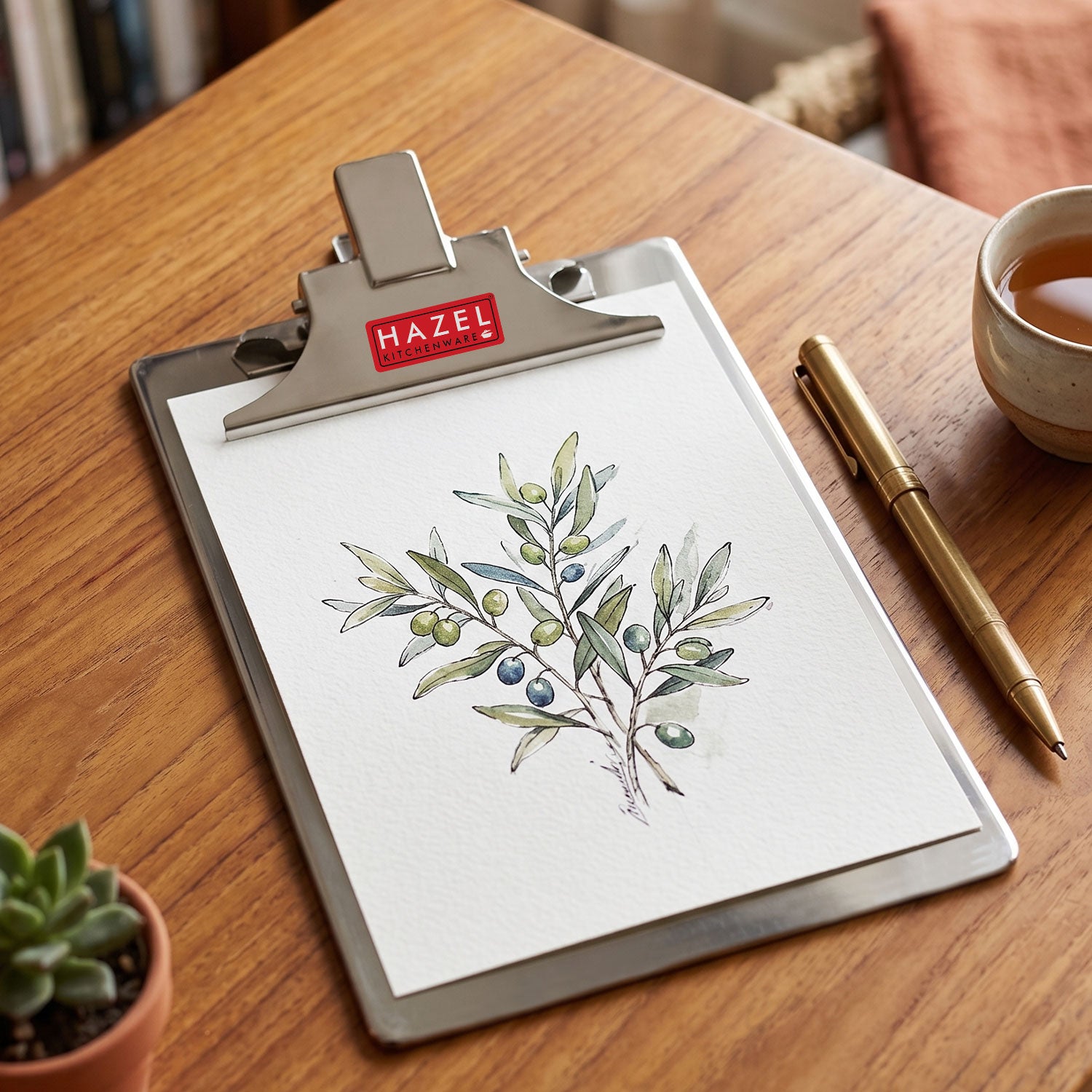 Stainless Steel Writing Pad , 21 cm
