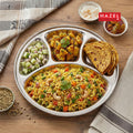 Stainless Steel 4 Compartment Round Thali