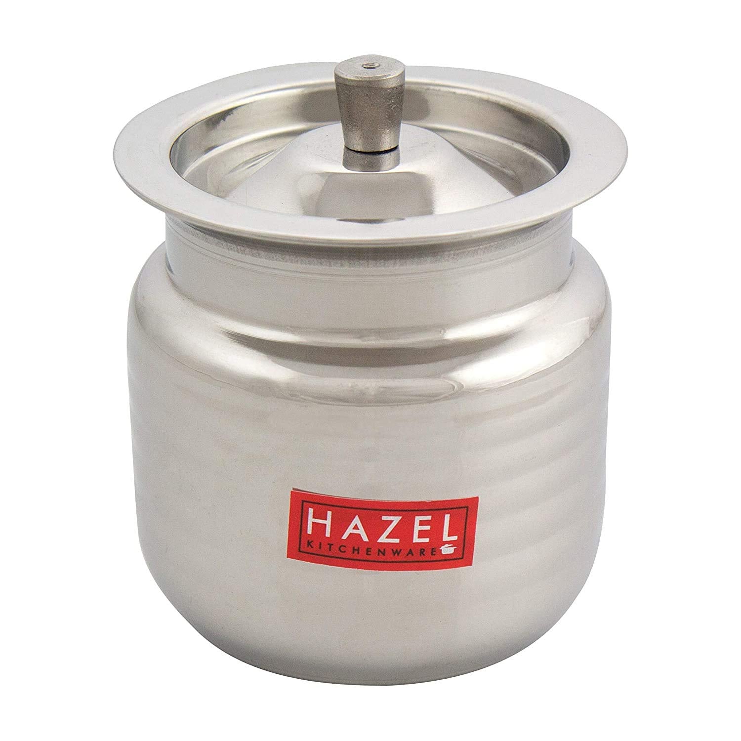 Stainless Steel Supreme Hammered Finish Oil Ghee Pot, 400 ml, Silver