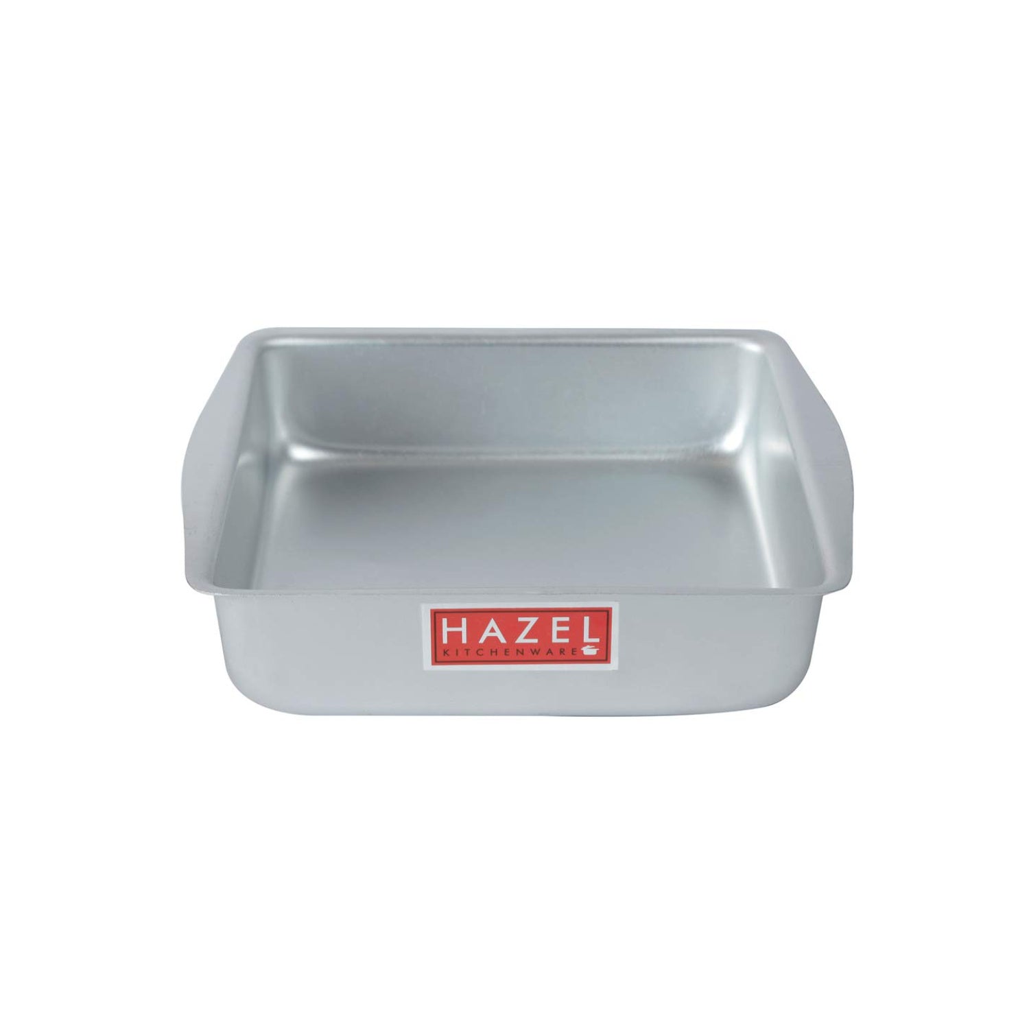 Aluminium Square Shape Cake Mould, Silver, Small