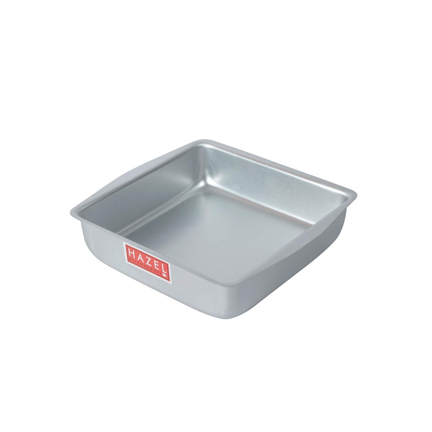 Aluminium Square Shape Cake Mould, Silver, Small