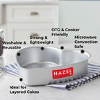 Aluminium Heart Shape Cake Mould, 7.5 Inch