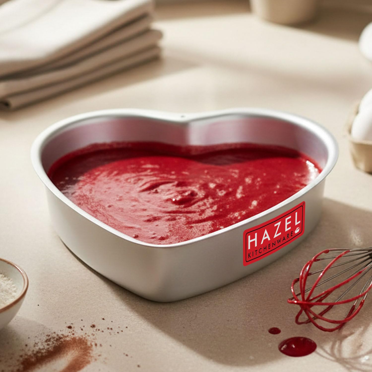 Aluminium Heart Shape Cake Mould, 7.5 Inch