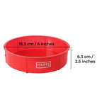 Silicone Small Round Cake Mould 15.5 cm, Red