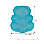 Silicone Small Teddy Bear Shape Cake Mould, 18 cm, Blue