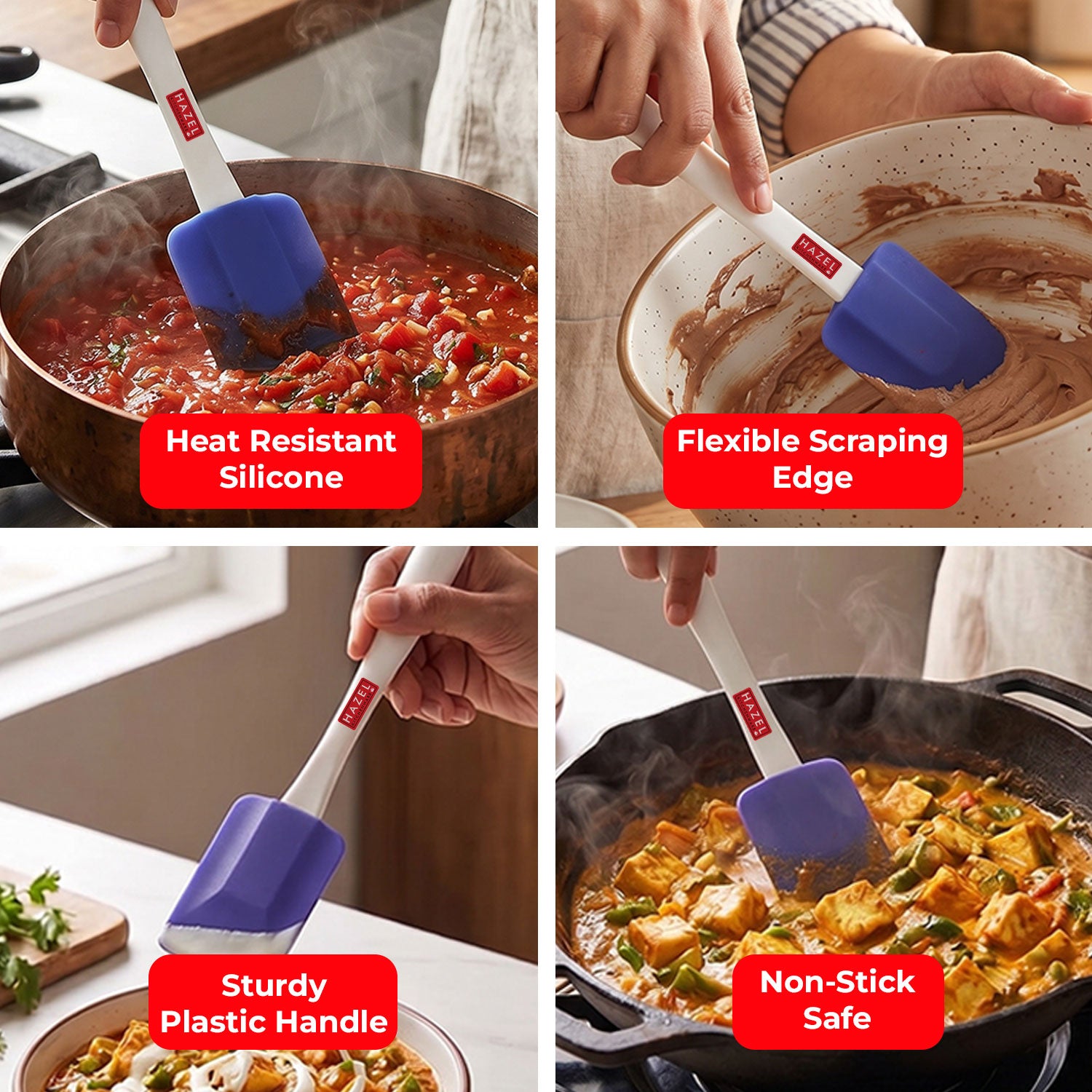 Silicone Spatula with Plastic Handle