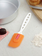 Silicone Small Spatula with Plastic Handle, Orange