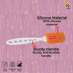 Silicone Small Spatula with Plastic Handle, Orange