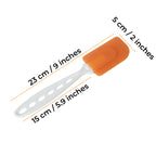 Silicone Small Spatula with Plastic Handle, Orange