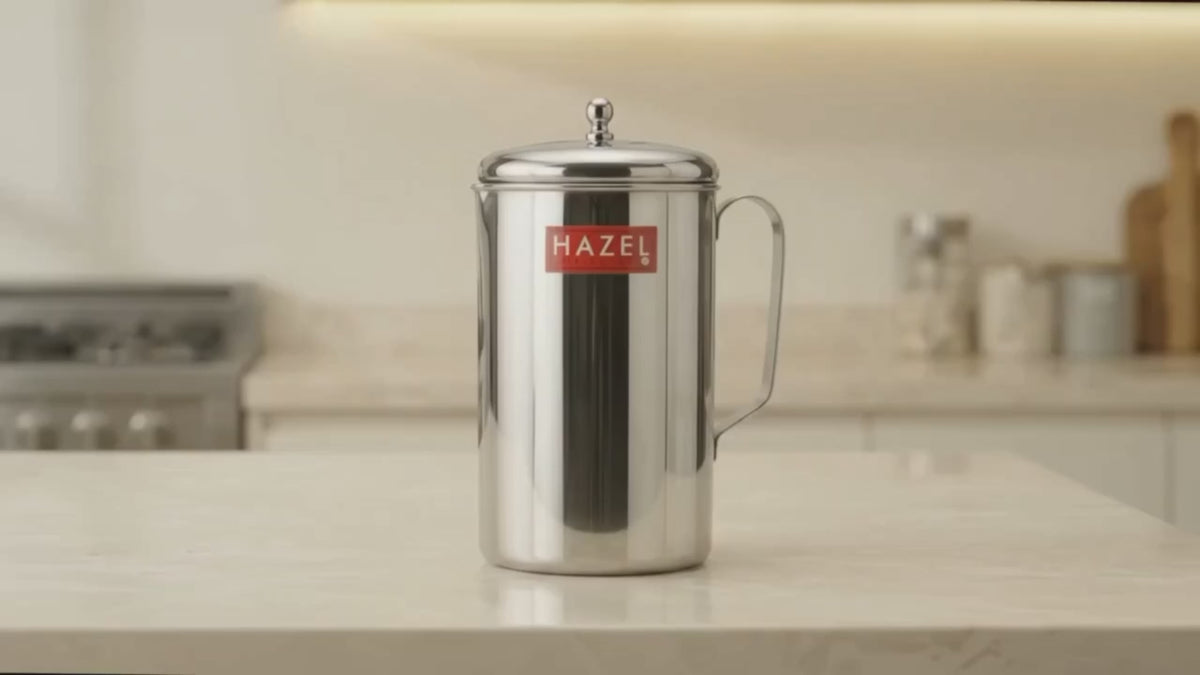 Stainless Steel Water Jug/Pitcher with Lid, 2000 ml