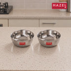 Stainless Steel Bowl 400 ML (Set of 2)