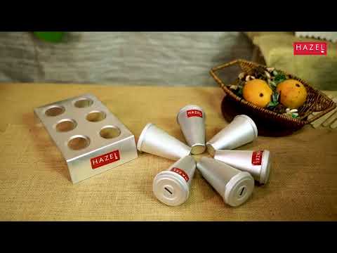 Aluminium Kulfi Mould Set – 12 Moulds with 2 Stands & 24 Sticks