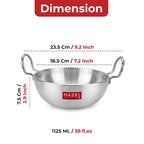 Aluminium Kadai with Handle, 1125 ML