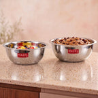 Stainless Steel Mixing Bowl Set of 2, 2730 ML, 3300 ML